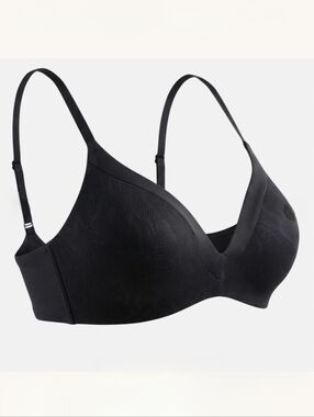 UNDEROUTFIT 1258 Satin Grace 3D molded Bra Black Lace XL